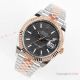 EW Factory Superclone Rolex Datejust II Watch in Gray Fluted motif 18K Rose Gold Jubilee Strap (2)_th.jpg